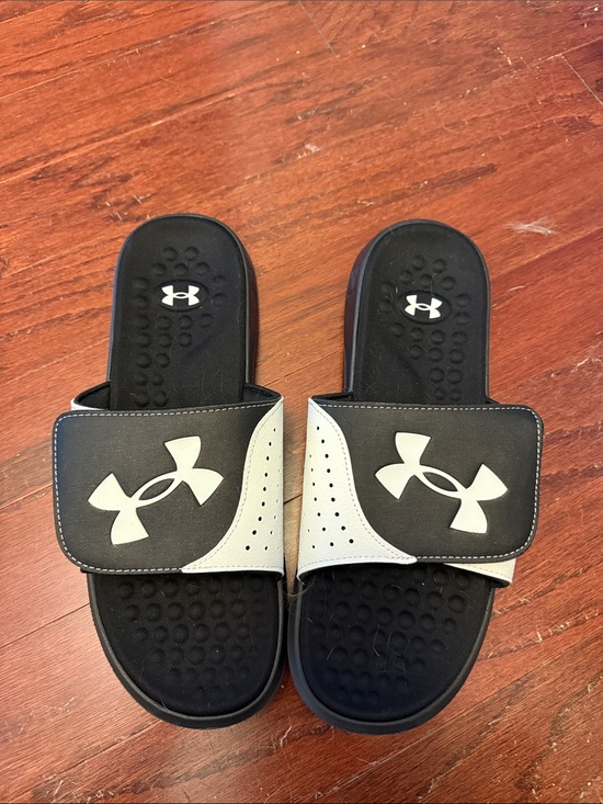 Under Armour Other - Under Armour Black and White Slide Sandals